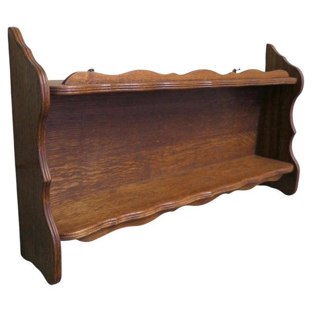 Arts and Crafts Open Front Wall Hanging Bookshelf, 1960 For Sale - Image 6 of 6
