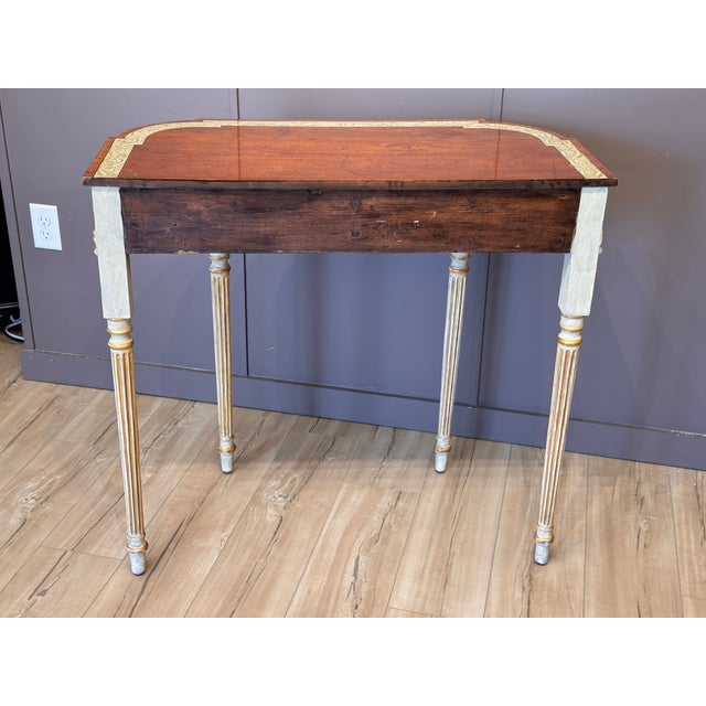 Early 19th Century Neoclassical Italian Painted Mahogany and Parcel Gilt Table For Sale - Image 11 of 13