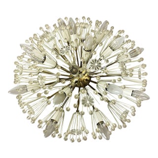 Large Austrian Snowball Ceiling Light by Emil Stejnar for Rupert Nikoll, 1950s For Sale
