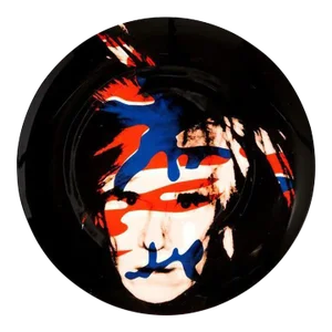 Vintage Andy Warhol Camouflage Self-Portrait Plate