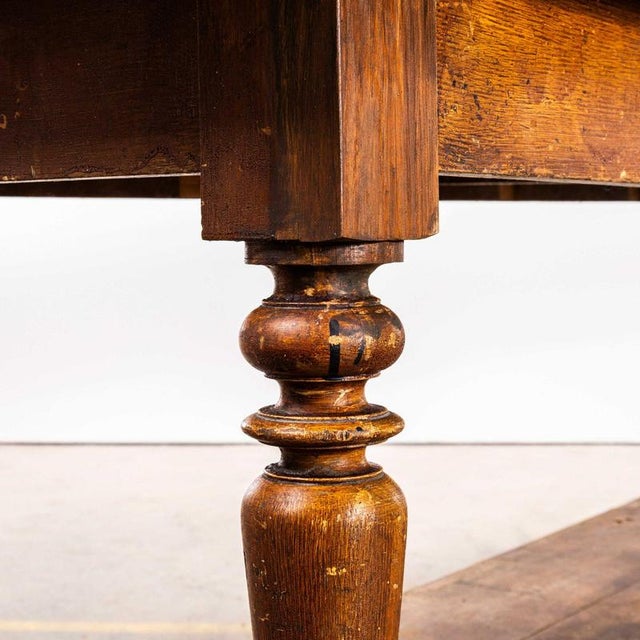 Wood Oak French Drapers Table, 1920s For Sale - Image 7 of 13