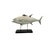 Silver Late 20th Century Fish Sculpture Silver Color Tuna Statue on Base Coastal Nautical Decor For Sale - Image 8 of 8