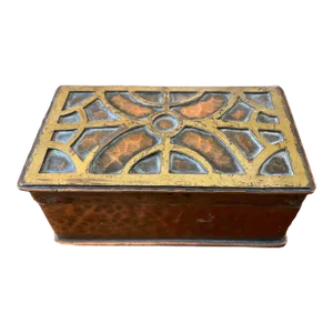 Late 19th Century Arts and Crafts Period Metal Box