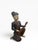 Mid 20th Century Hand-Carved Chinese Wooden Figural Sculpture of Seated Musician With String Instrument For Sale - Image 5 of 12