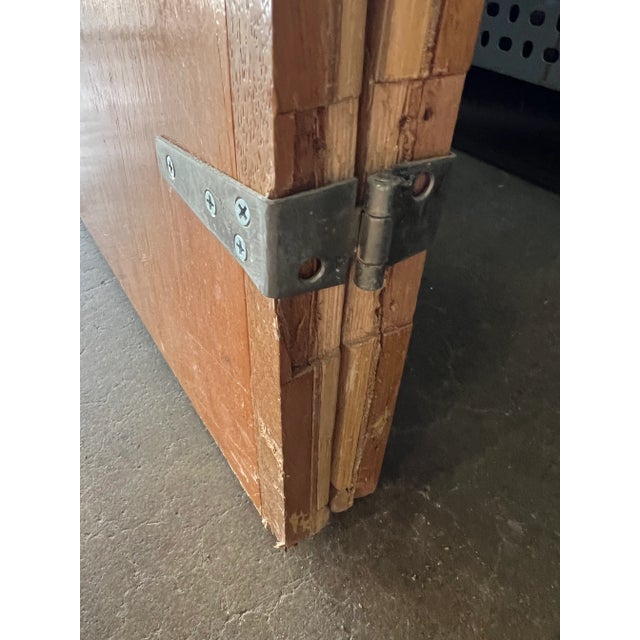 Camel Rattan Arched Mirror Room Divider, 1970 For Sale - Image 8 of 12