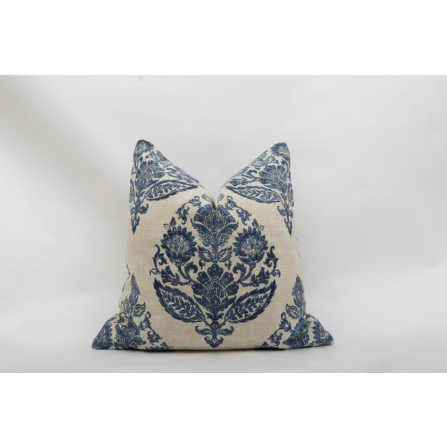 Lydia in Antique Blue Floral Pillow Cover Chairish