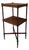 Early 20th Century Berkey & Gay Mahogany Faux Bamboo Two-Tier Side Table For Sale