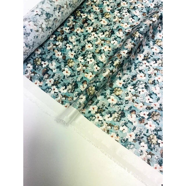 English Silk Pillowcase Made With Liberty Fabric Encore For Sale - Image 3 of 5