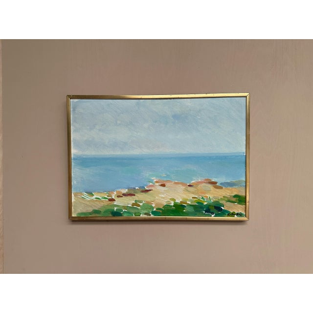 Eric Elfvén, Coast, 1950s, Oil Painting on Panel, Framed For Sale - Image 6 of 18
