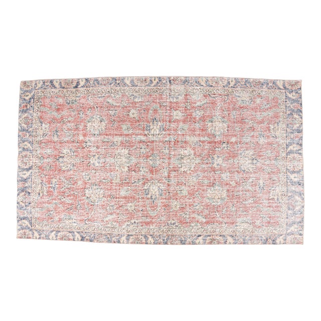 1960s Oushak Anatolian Wool Rug For Sale