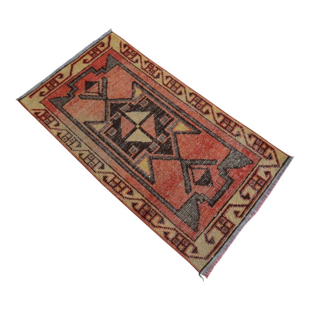Hand Made Small Turkish Rug, Entryway Decor, DoorMat - 1'9" X 3'1" For Sale