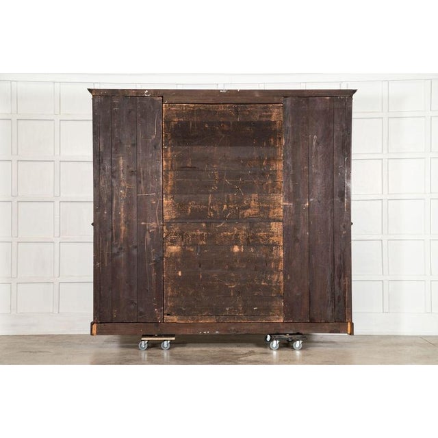 19th Century English Monumental Ebonised Mahogany Bookcase For Sale - Image 17 of 18
