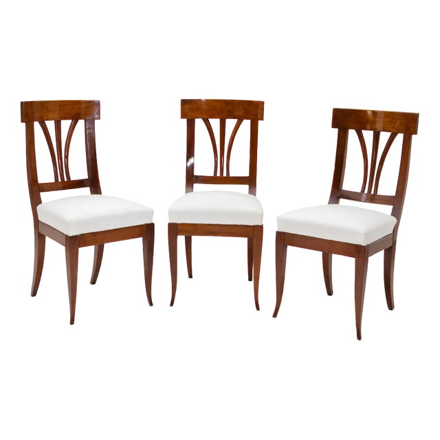 Biedermeier Dining Chairs, Germany, 1820s, Set of 3 For Sale