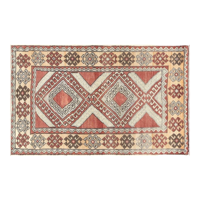 1960s Turkish Oushak Rug For Sale