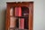 Antique Oak Biedermeier Wall Corner Cupboard For Sale - Image 3 of 11