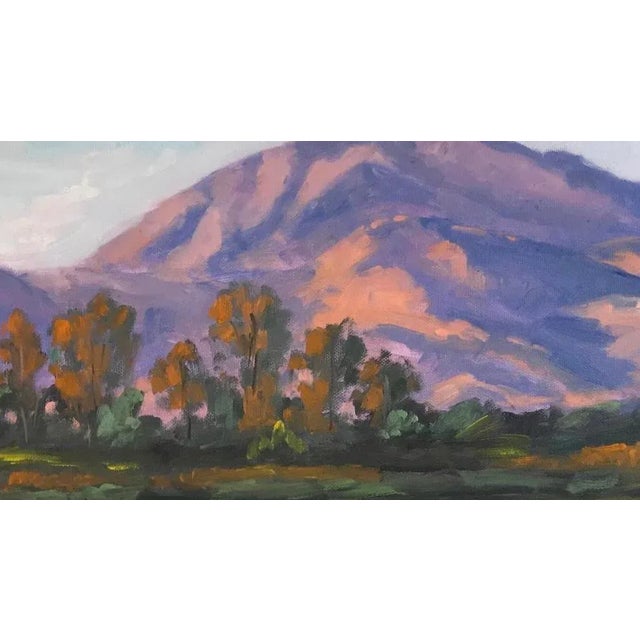 2020s Morning Light Over Diablo, Modern Oil Painting - Unframed For Sale - Image 5 of 8