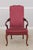 Pair of Hickory Chair Co Mahogany Queen Anne Upholstered Chairs For Sale In Philadelphia - Image 6 of 17