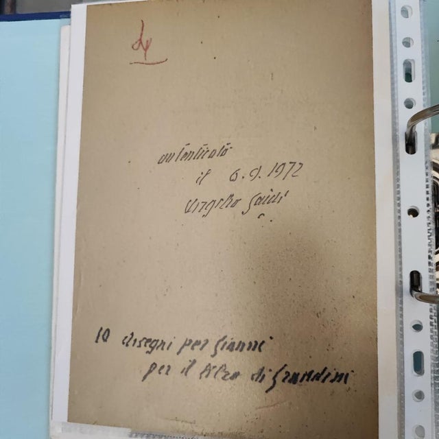 Yellow Virgilio Guidi, Mixed Media For Sale - Image 8 of 9