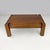 Italian modern wooden coffee table with geometric lines and squared legs, 1970s Rectangular coffee table entirely made of...