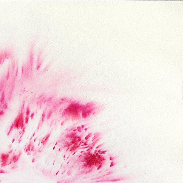 Abstract Spider Flower - Dramatic Abstract Pink Botanical Floral Still Life Painting For Sale - Image 3 of 7