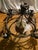 Early 20th Century European French/English Country Style Iron Chandelier With Brass Animals For Sale - Image 11 of 12
