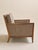 Mid-Century Modern The Vintage Mid Century Walnut Lounge Chair in Textured Beige Upholstery For Sale - Image 3 of 10