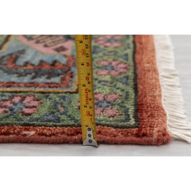 8x10Ft. Burnt Orange Persian Design Inspired Hand Knotted Premium Wool Rug For Sale - Image 11 of 18