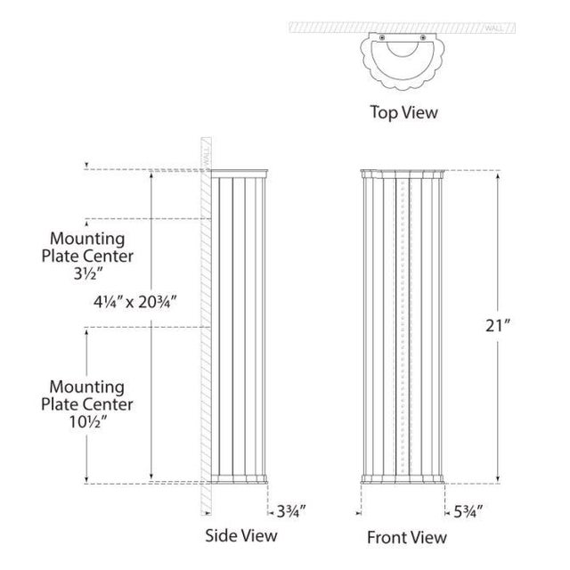 2020s Chapman & Myers for Visual Comfort Signature Kean 21" Sconce in Antique-Burnished Brass with Clear Glass Rods For Sale - Image 5 of 5