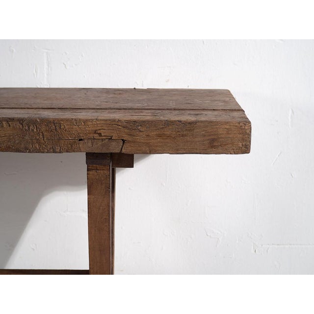 Antique Rustic Wood Table, 1900 For Sale - Image 9 of 14