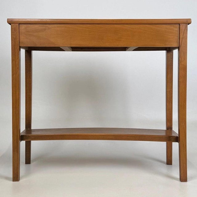 Mid-20th Century Beech Side Table For Sale - Image 6 of 13