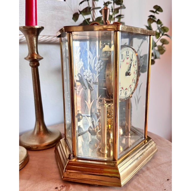 Vintage Kieninger & Obergfell Kundo Brass Hexagonal Anniversary Clock For Sale - Image 12 of 12