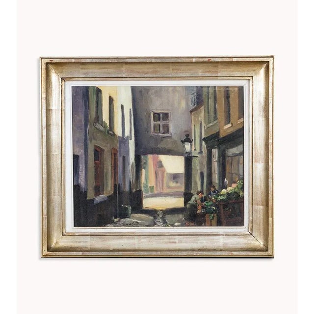 F. Jorwitz, Brussels Street Scene, 20th Century, Oil Painting, Framed For Sale - Image 9 of 9