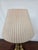1980s Vintage Brass Stiffel Table Lamp W/ Pleated Shade For Sale - Image 5 of 10