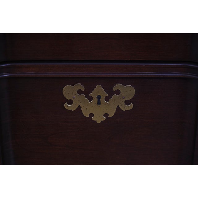 Ethan Allen Cherry Block Front Bachelor's Chest For Sale - Image 10 of 18