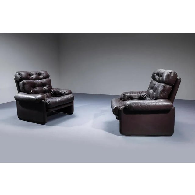 Set of Armchairs attributed to Afra E Tobia Scarpa, Italy, 1970s For Sale - Image 4 of 6