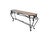 Monumental Spanish Revival Wrought Iron Console Table With Travertine Top For Sale - Image 12 of 14
