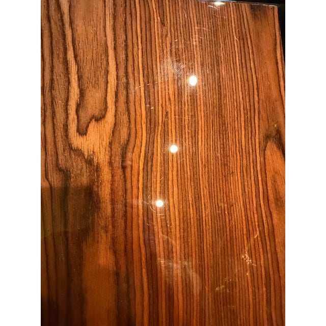 1970s Mid Century Modern Stacking Table Set High Gloss and Zebrawood in the Style of Willy Rizzo. For Sale - Image 5 of 12