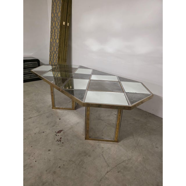 Gold Vintage Dining Table by Romeo Rega, 1970s For Sale - Image 8 of 11