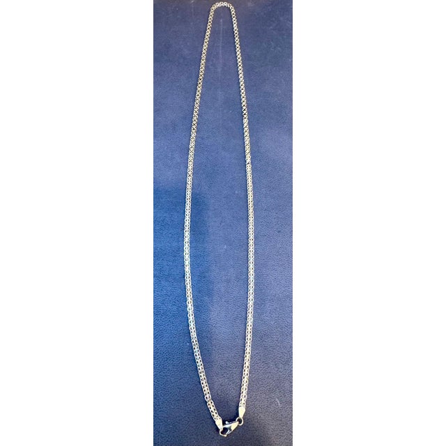 Early 21st Century 14k Solid Yellow Gold Handmade 3.4 mm Anchor Mariner Link Necklace, 24"L , 15.8G For Sale - Image 5 of 18