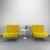 1960s Vintage Yellow Minimalist Lounge Chairs by Florence Knoll for Knoll International, 1960s, Set of 2 For Sale - Image 5 of 15