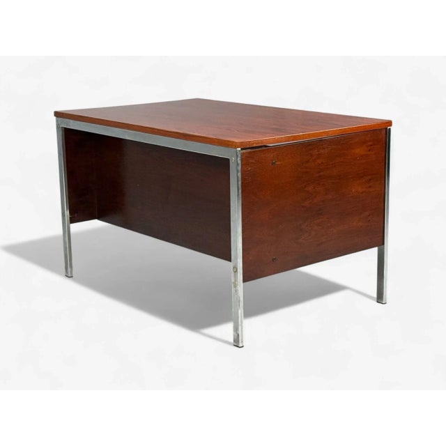 Jean Gillon, Brazilian Modern, Jacaranda, Chrome, Writing Desk, Brazil, 1960s For Sale - Image 9 of 10