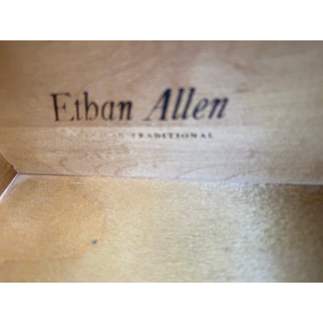 Wood 1960s Ethan Allen Maple Pedestal Table For Sale - Image 7 of 7
