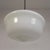 Metal Art Deco Pendant Lamp with White Glass Shade, 1930s For Sale - Image 7 of 18