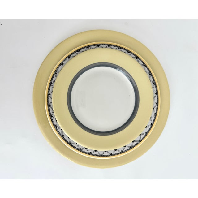 1950s Mid-Century Sterling China Straw Yellow Salad Plates - Set of 8 For Sale - Image 5 of 6
