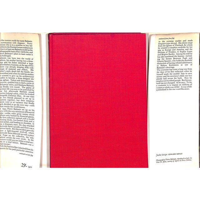 "Pierre Balmain: My Years and Seasons" 1964 (Inscribed) For Sale - Image 15 of 15