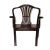 Wood Georgian Style Mahogany Armchair W/Leather Upholstery For Sale - Image 7 of 8