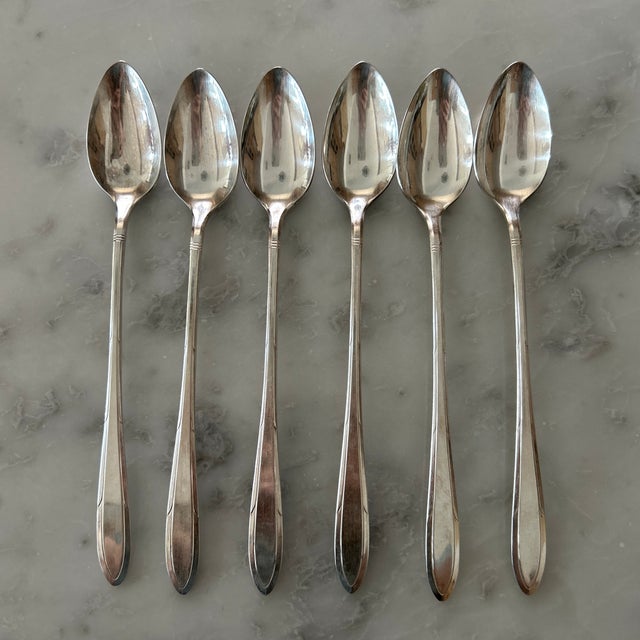 Traditional Vintage Nobility Plate Silver-Plated Flatware—Set of 24 For Sale - Image 3 of 6