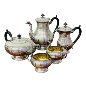 Early 20th Century Marlboro Silverplate Copper Tea Set- 5 Pieces