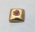 1960s Vintage Signed Napier Goldtone Pavé Faux-Ruby Heart Brooch For Sale - Image 5 of 8
