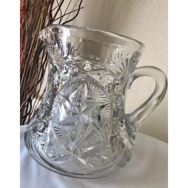 Circa 1904 Eapg “Nortec” Pres-Cut Water Jug by McKee Glass For Sale - Image 12 of 13